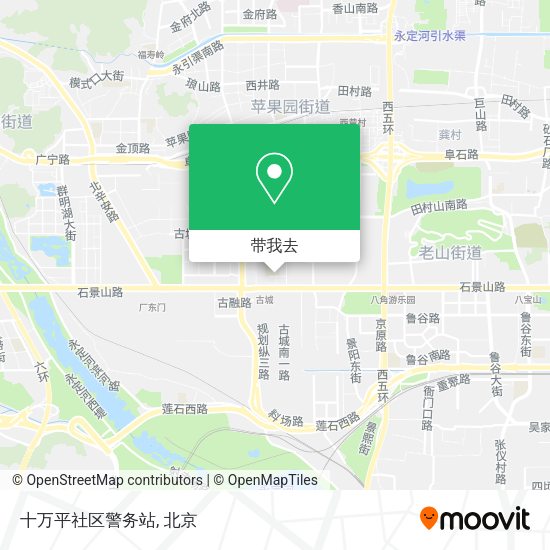 十万平社区警务站地图