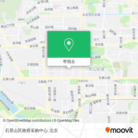 石景山区政府采购中心地图
