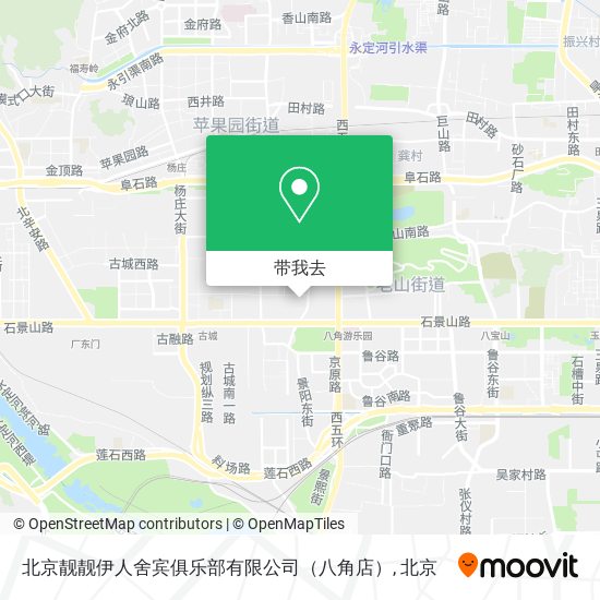 北京靓靓伊人舍宾俱乐部有限公司（八角店）地图