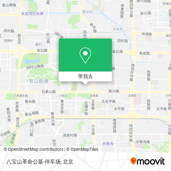 八宝山革命公墓-停车场地图