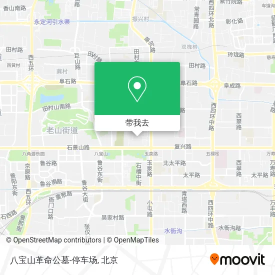 八宝山革命公墓-停车场地图