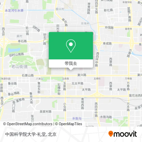 中国科学院大学-礼堂地图