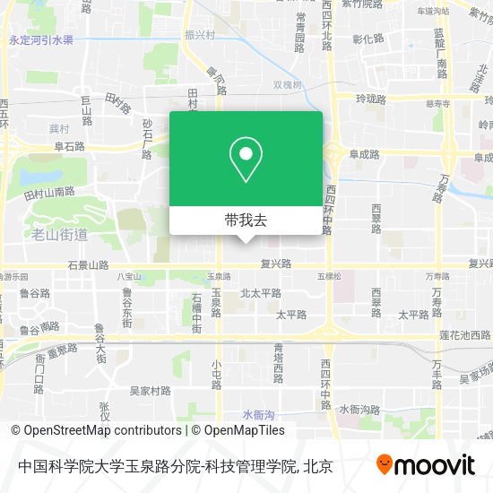 中国科学院大学玉泉路分院-科技管理学院地图