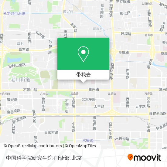 中国科学院研究生院-门诊部地图
