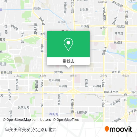 审美美容美发(永定路)地图