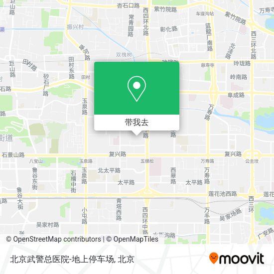 北京武警总医院-地上停车场地图