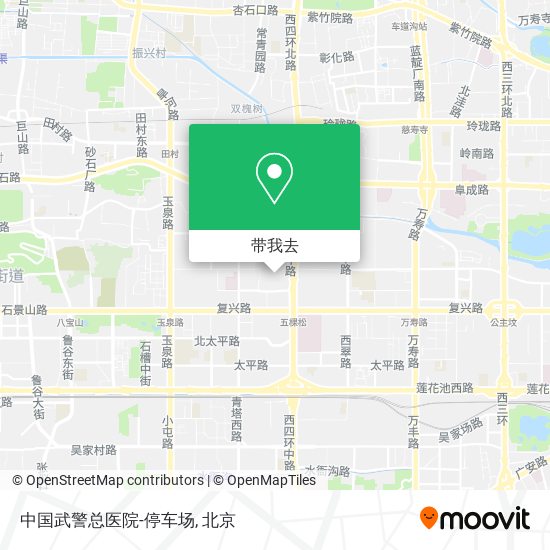 中国武警总医院-停车场地图