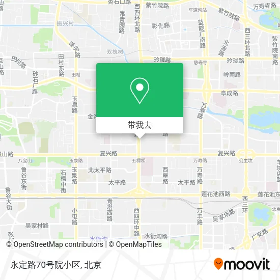 永定路70号院小区地图