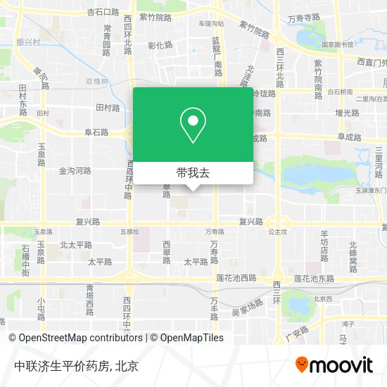 中联济生平价药房地图