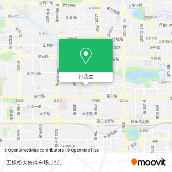 五棵松大集停车场地图