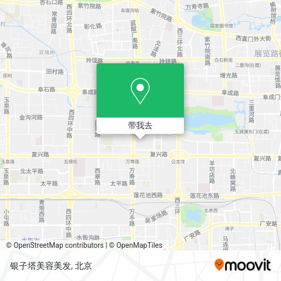 银子塔美容美发地图