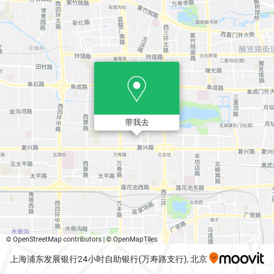 上海浦东发展银行24小时自助银行(万寿路支行)地图