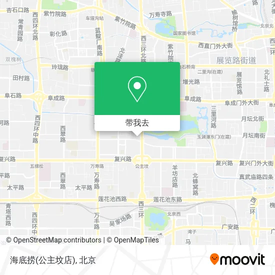 海底捞(公主坟店)地图