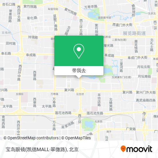 宝岛眼镜(凯德MALL·翠微路)地图