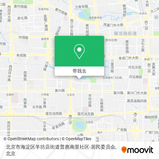 北京市海淀区羊坊店街道普惠南里社区-居民委员会地图