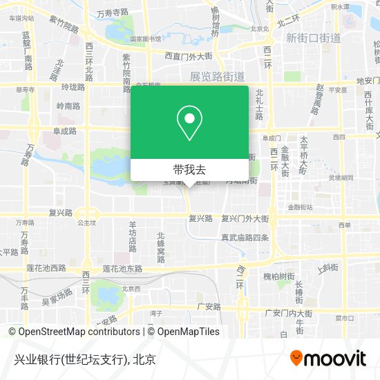 兴业银行(世纪坛支行)地图