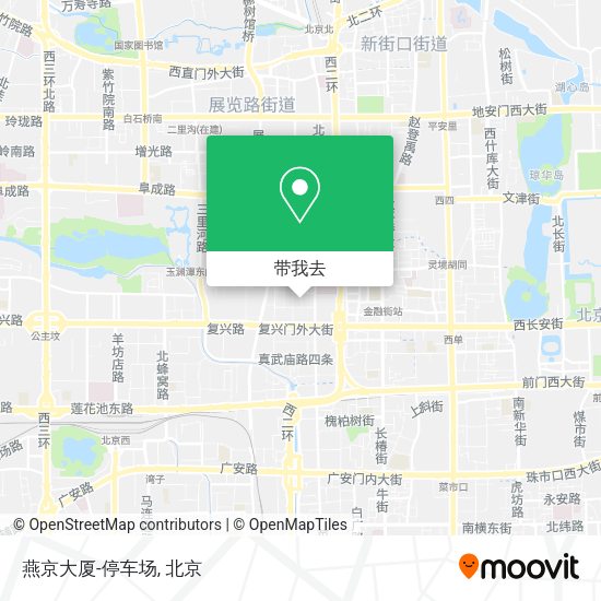 燕京大厦-停车场地图