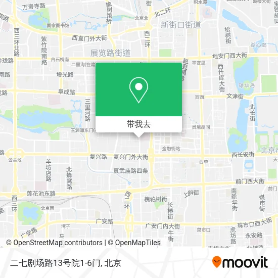 二七剧场路13号院1-6门地图