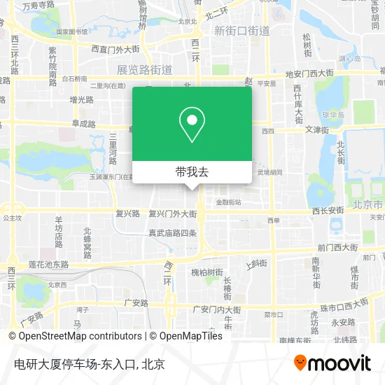 电研大厦停车场-东入口地图