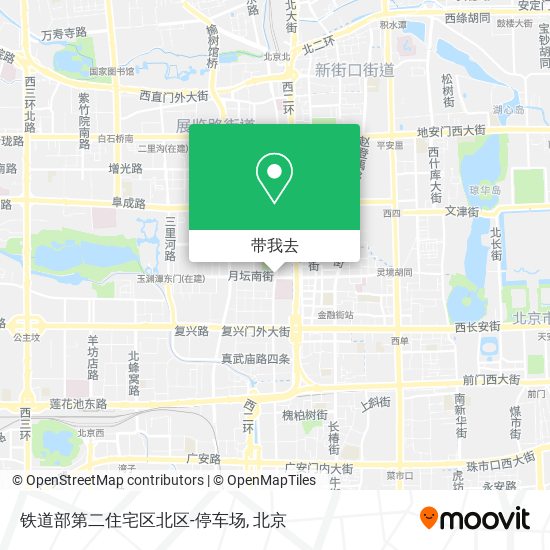 铁道部第二住宅区北区-停车场地图