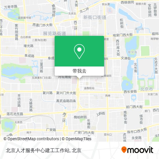北京人才服务中心建工工作站地图