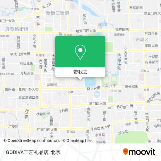 GODIVA工艺礼品店地图