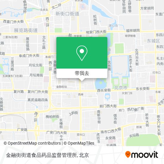 金融街街道食品药品监督管理所地图
