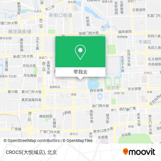 CROCS(大悦城店)地图
