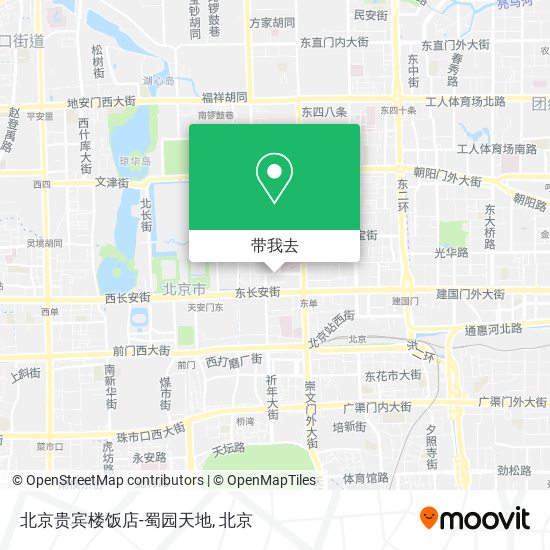 北京贵宾楼饭店-蜀园天地地图