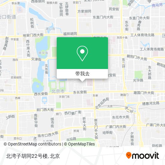 北湾子胡同22号楼地图