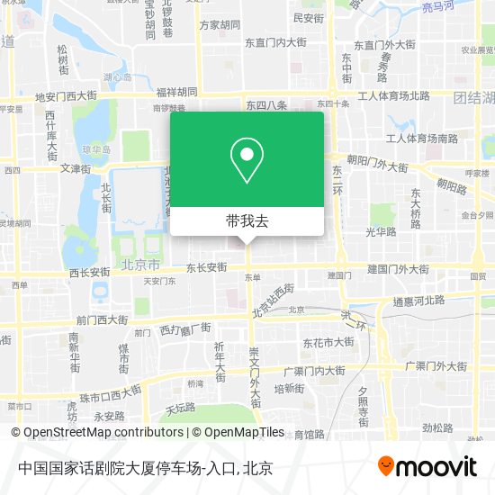 中国国家话剧院大厦停车场-入口地图