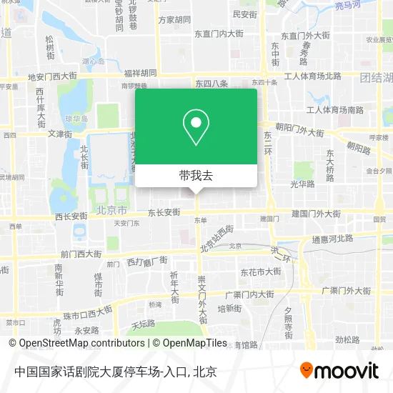 中国国家话剧院大厦停车场-入口地图