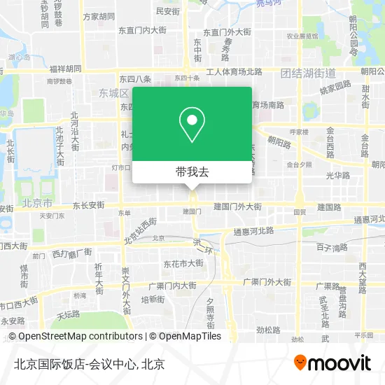 北京国际饭店-会议中心地图