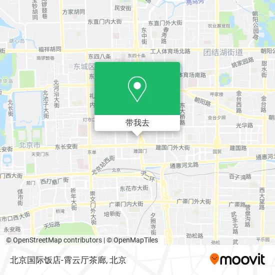 北京国际饭店-霄云厅茶廊地图