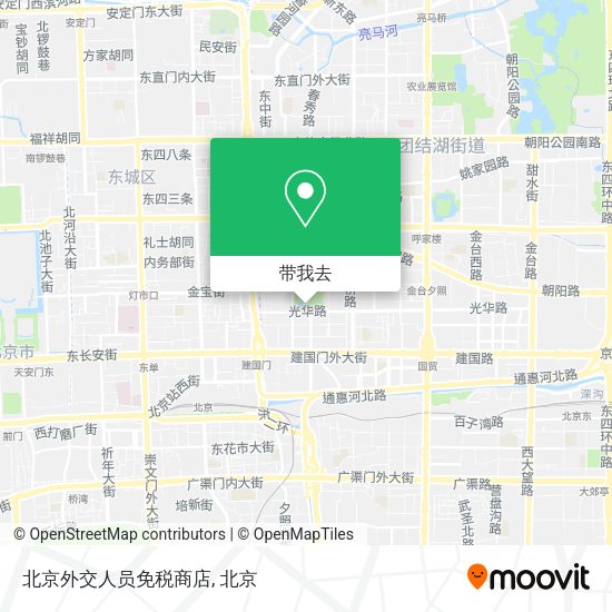北京外交人员免税商店地图