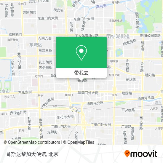 哥斯达黎加大使馆地图