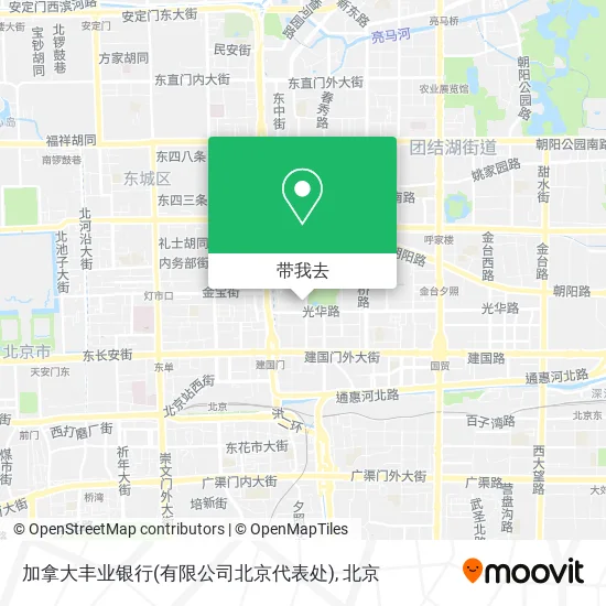 加拿大丰业银行(有限公司北京代表处)地图