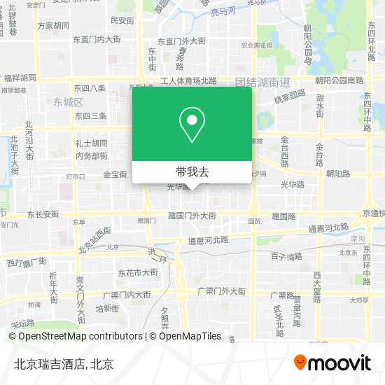 北京瑞吉酒店地图