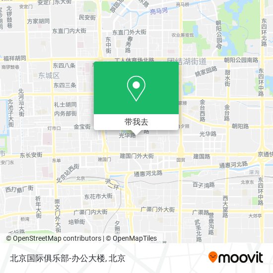 北京国际俱乐部-办公大楼地图