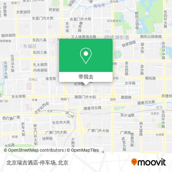 北京瑞吉酒店-停车场地图