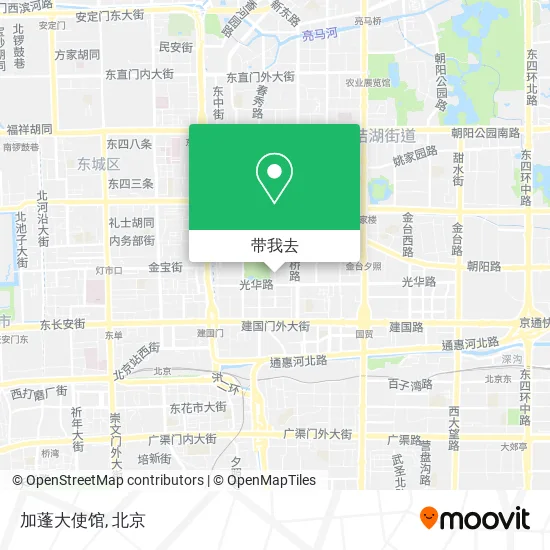 加蓬大使馆地图