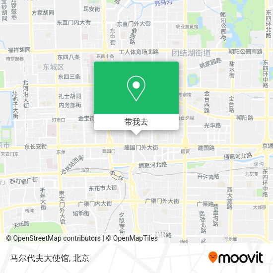 马尔代夫大使馆地图