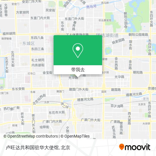 卢旺达共和国驻华大使馆地图