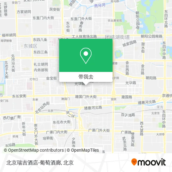 北京瑞吉酒店-葡萄酒廊地图