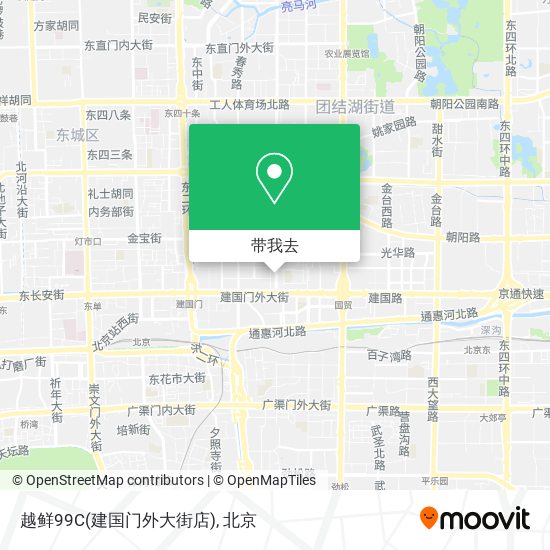 越鲜99C(建国门外大街店)地图