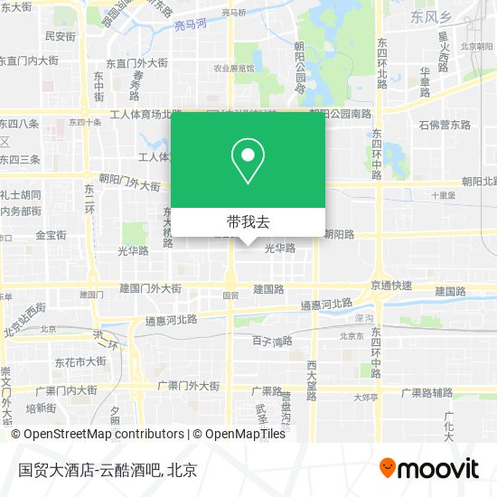 国贸大酒店-云酷酒吧地图