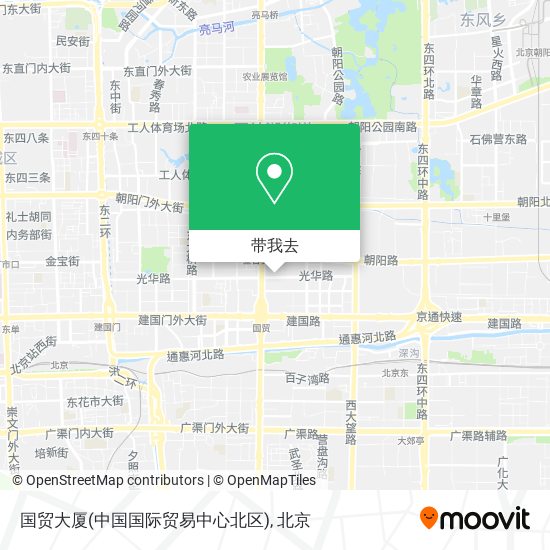 国贸大厦(中国国际贸易中心北区)地图