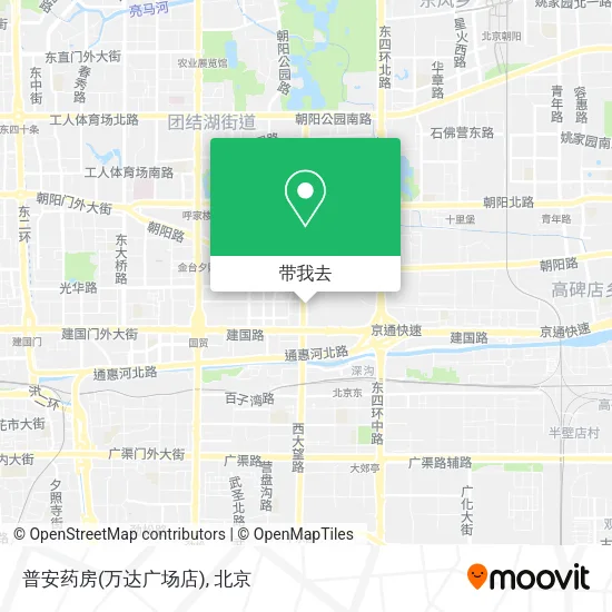 普安药房(万达广场店)地图