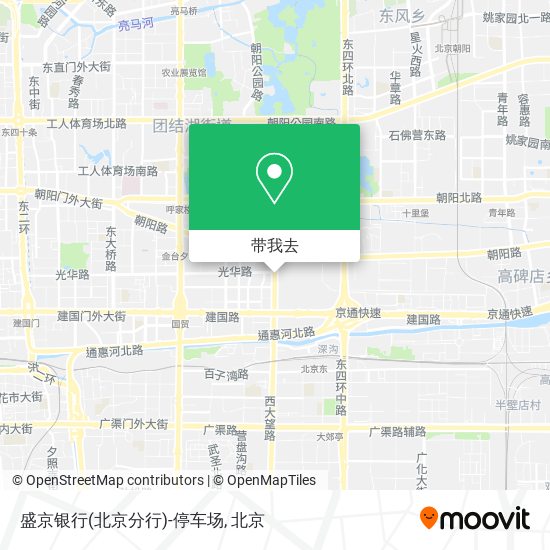 盛京银行(北京分行)-停车场地图