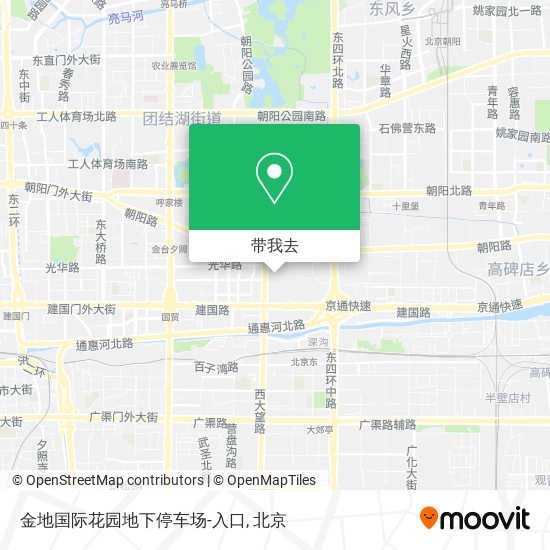 金地国际花园地下停车场-入口地图